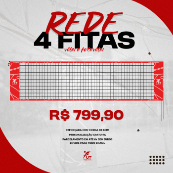 Rede Oficial de Vôlei / Futevôlei 4 fitas